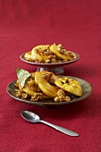 Quince slices with caramelised walnuts