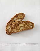 Due cantucci (two almond biscuits), Tuscany, Italy