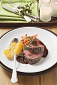 Beef fillet with balsamic sauce