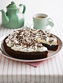 Mississippi mud pie with coffee (USA)