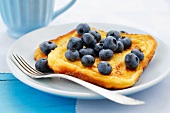 French toast with blueberries