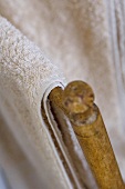 Towel on a towel rail (close-up)