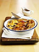 Toad-in-the-hole (Sausages baked in batter, UK)