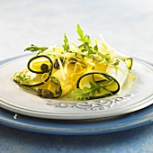 Courgette salad with capers