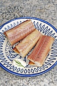 Smoked eel fillets