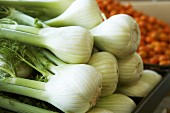 Fennel bulbs in a greengrocer's shop
