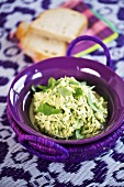 Courgette salad with Parmesan and basil
