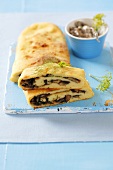 Mushroom strudel