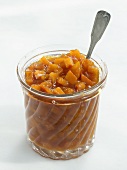 A jar of pumpkin jam