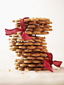 Ring biscuits, stacked