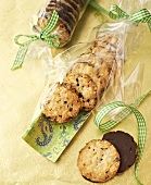 Florentines gift-wrapped in cellophane