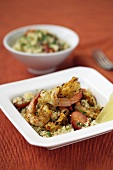 Couscous with prawns (Morocco)