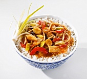 Rice with Thai vegetables