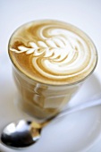 Caffè latte with milk foam