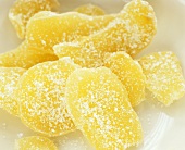 Pieces of candied ginger