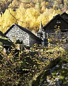 Traditional stone houses in Maggia Valley (Switzerland)