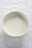 Milk in a bowl