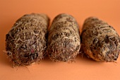 Three taro roots