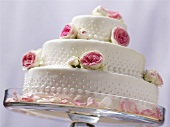 White wedding cake