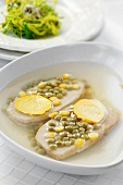 Pork and peas in jelly