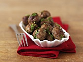 Meatballs with parsley