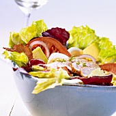 Cobb salad (mixed salad with chicken breast, USA)