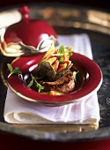 Beef fillet on fig and aniseed sauce (Arab cuisine)