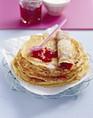 Pancakes with jam