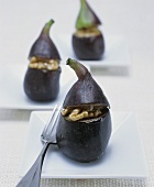 Fresh figs stuffed with walnuts and honey
