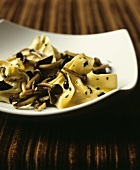 Maltagliati ai chiodini (Pasta with honey mushrooms)