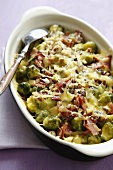Brussels sprout and bacon bake