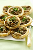 Mushroom tartlets with parsley