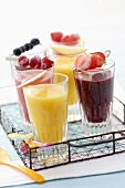 Fruit and berry smoothies