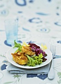 Peanut tempeh with beetroot remoulade