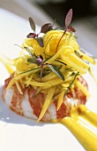 Lobster with shredded mango