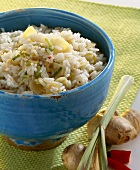 Ginger rice with lemon grass