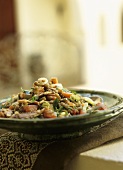 Moroccan lentil salad with sardines