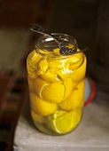 Pickled lemons in a jar (Morocco)
