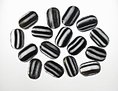 Black and white striped mints (UK)