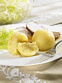 Potato dumplings as an accompaniment