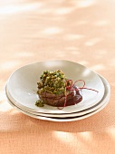 Fillet of ox with mustard crust