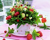 Small posy of strawberries
