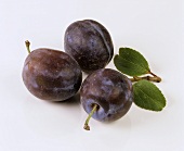 Three purple plums