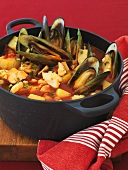 Seafood and potato stew