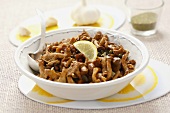 Chanterelles with garlic and lemon