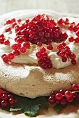 Redcurrant pavlova