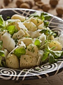 Potato salad with Parmesan and basil