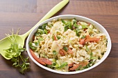 Cheese spaetzle (noodles) with tomatoes