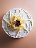 White chocolate banana cake
