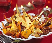 Roasted root vegetables for Christmas